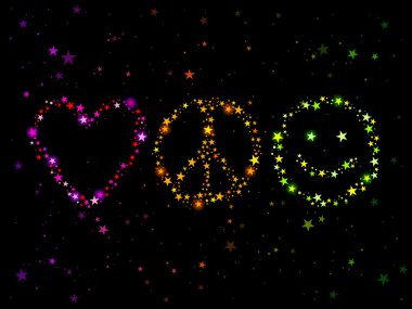 Constellation of love clipart