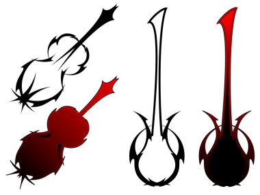 Music tattoos clipart