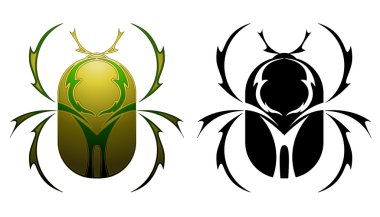 Scarab tattoo clipart