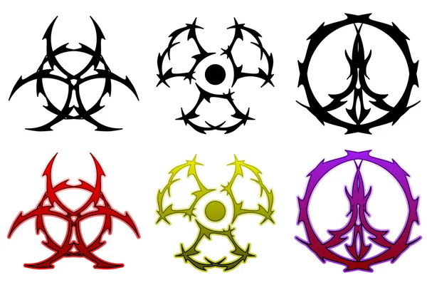 Tatouages de symbole — Image vectorielle