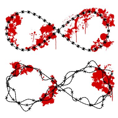 Infinity barbed wire clipart