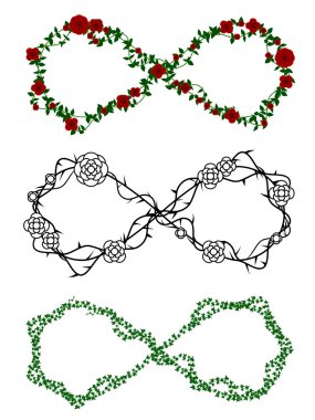 Infinity vines clipart