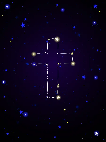Cross csillagkép — Stock Vector