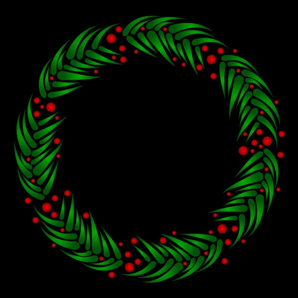 Vánoční věnec — Stockový vektor