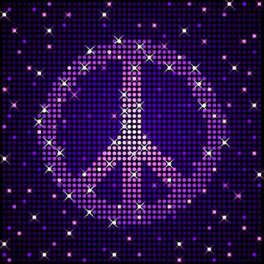 Disco peace clipart