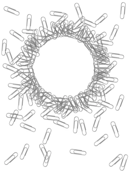 Paperclip cirkel — Stockvector