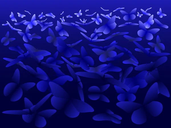 Gradient papillon bleu — Image vectorielle