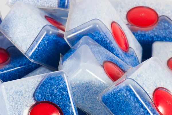 Szczegóły zmywarki tabletki — Zdjęcie stockowe