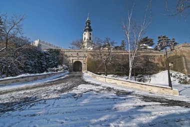 Kışın Nitra Kalesi