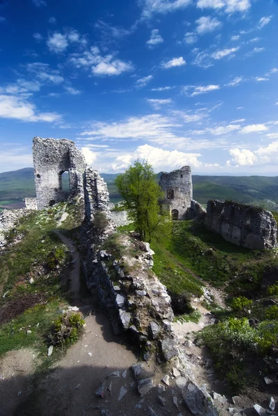Ruiny zamku Cheadle — Zdjęcie stockowe