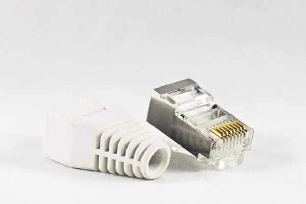 Złącze rj45 LAN — Zdjęcie stockowe