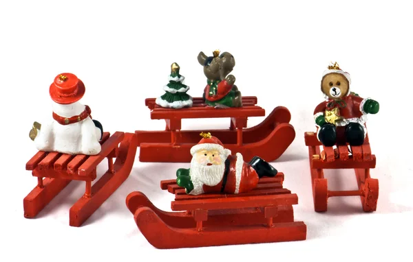 Brinquedos de Natal de madeira — Fotografia de Stock