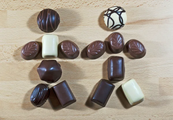 Chocolade cijfers — Stockfoto