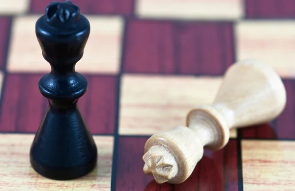 Шахматы в шахматах — стоковое фото