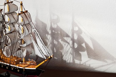 Model of the ship clipart