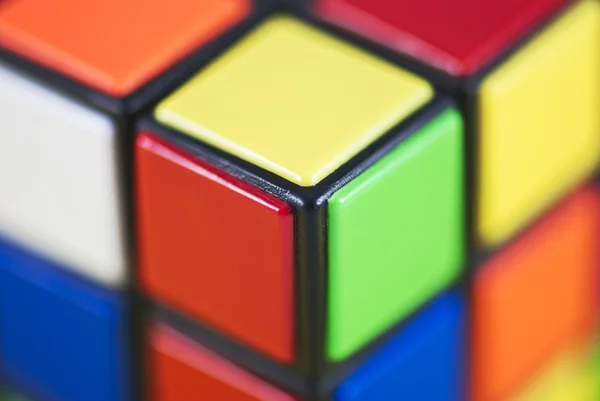 Detalhe do Cubo de Rubik — Fotografia de Stock