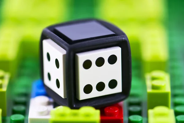 Detail of plastic dice — Stock Photo, Image