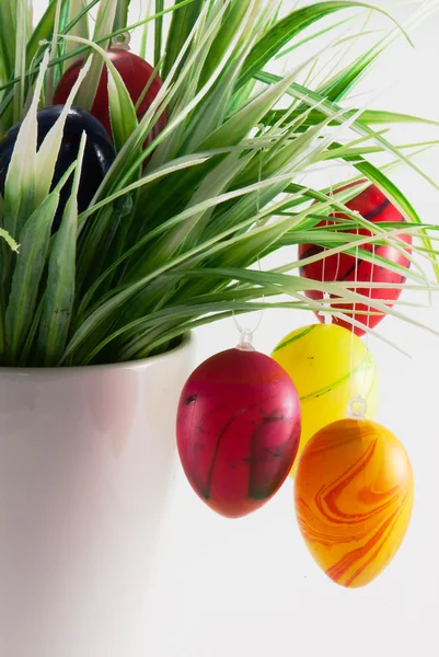 Zavěšení velikonočních vajec — Stock fotografie