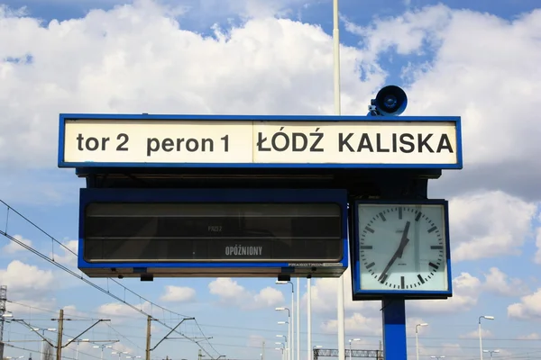 Tracce, treno, Kaliska — Foto Stock