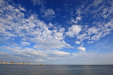 Güneş, deniz, plaj, köprü,