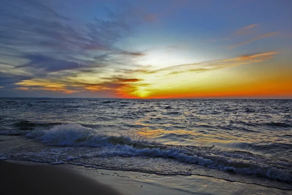 Nap, tenger, tengerpart, — Stock Fotó