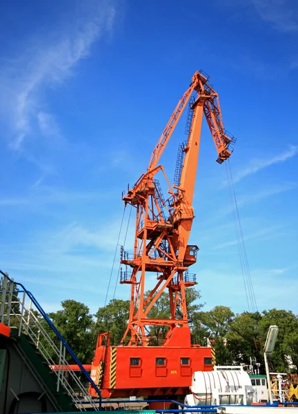 Crane, Port — Stock Photo, Image