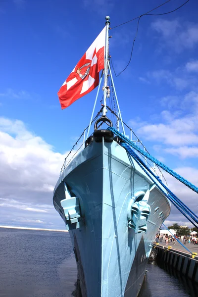Ship, sea, Błyskawica — Stock Photo, Image