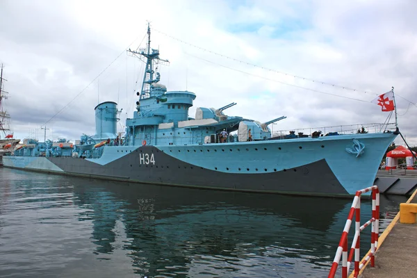 stock image Ship, sea, Błyskawica