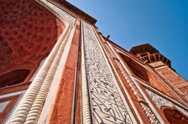 darwaza dekorasyon ayrıntıları ile alt görünümü