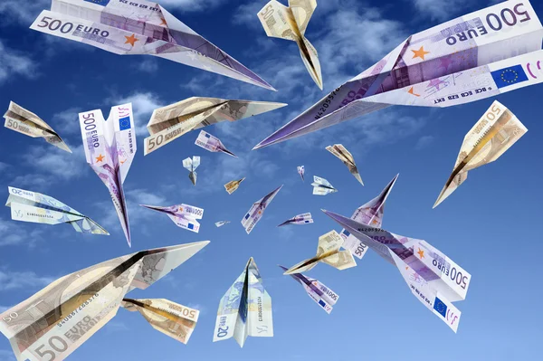 Flygande pengar — Stockfoto