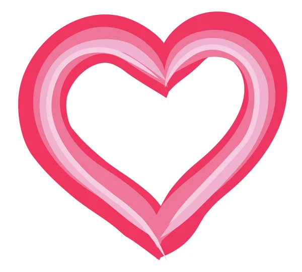 Astratto cuore rosa — Vettoriale Stock