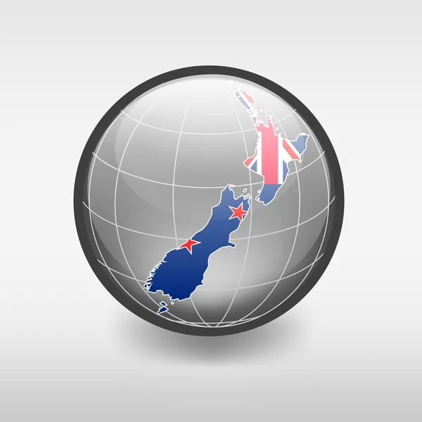 Map of New Zealand — Stock Vector