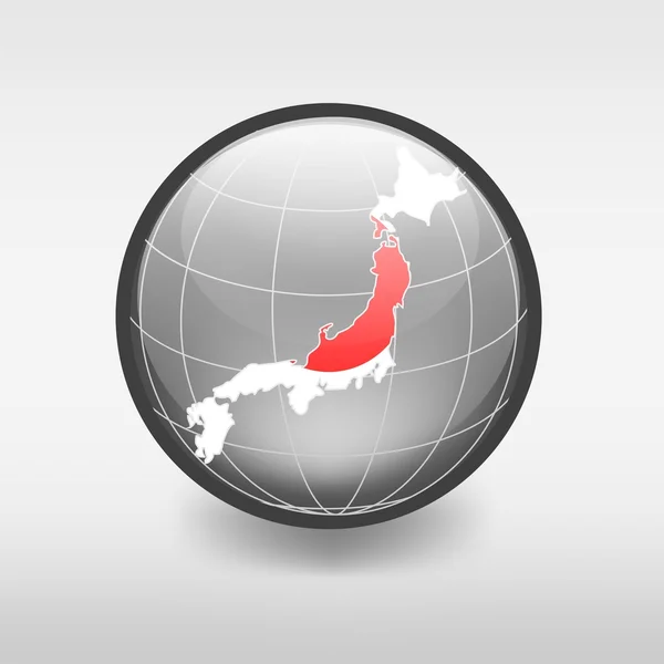 Kort over Japan – Stock-vektor