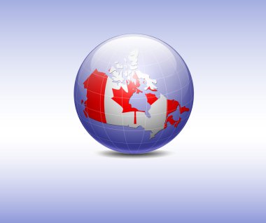 Map of Canada clipart