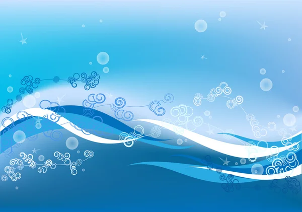 Water wave background — Stock Vector