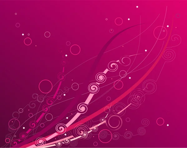 Abstrakter Hintergrund. Rosafarbener Strudel — Stockvektor