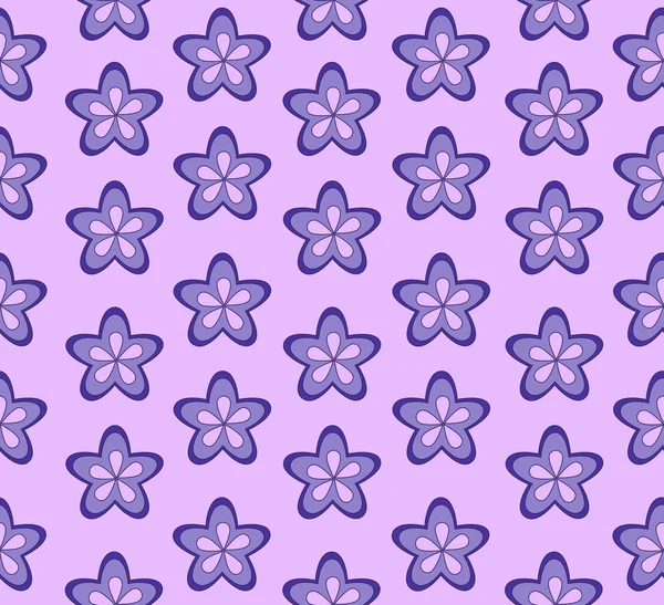 Flores de cor violeta no fundo roxo — Vetor de Stock