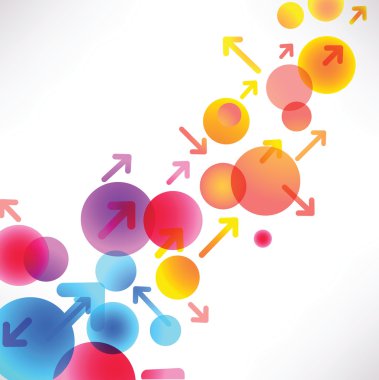 Arrows and bubbles clipart