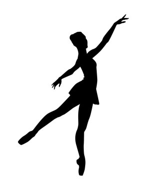 Ballerina dancing dance clipart