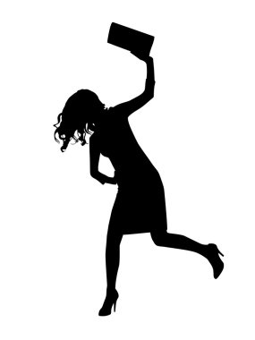 Girl silhouette clipart