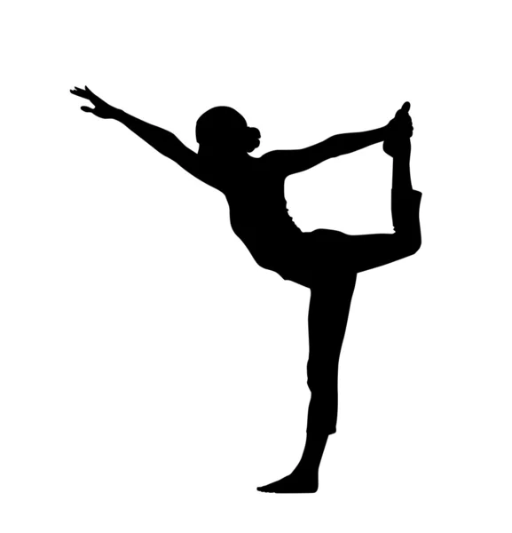 Yoga fille — Image vectorielle