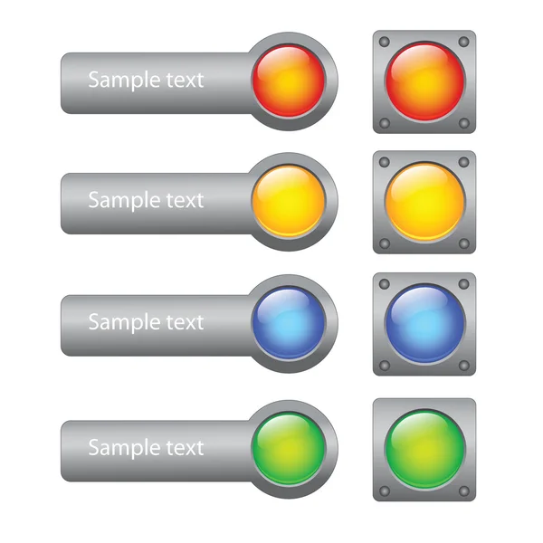 Knoppen voor computer — Stockvector