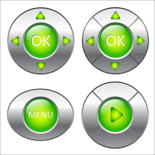 Button menu — Stock Vector