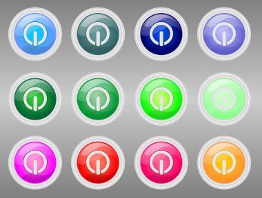 Power buttons clipart