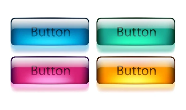 Глянсовий кнопки — стоковий вектор