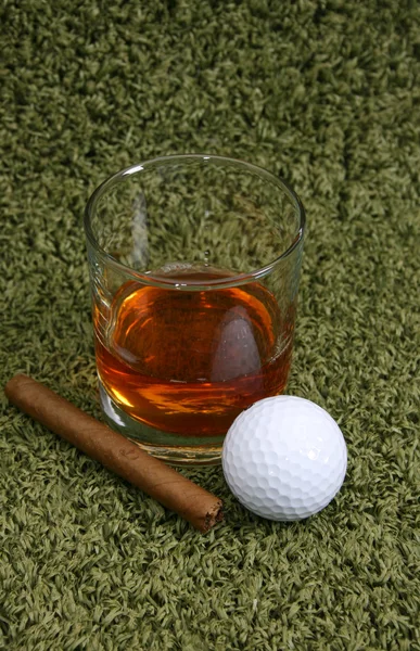 Whiskey & cigarr Stockfoto