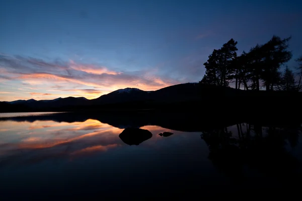 Pôr do sol sobre a Escócia — Fotografia de Stock