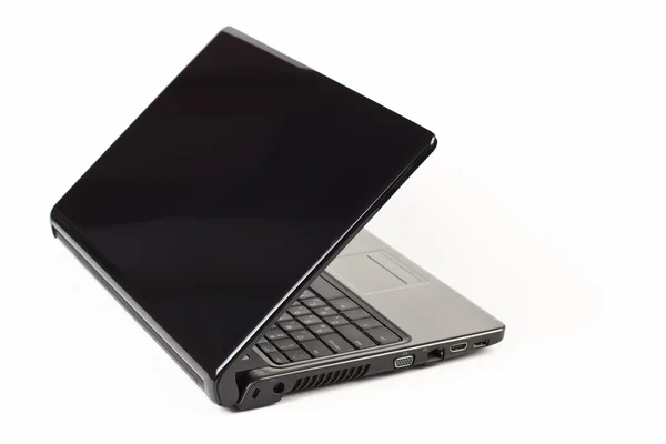 Чёрный ноутбук — стоковое фото