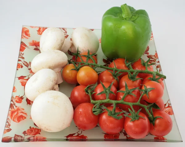 番茄和蘑菇 — 图库照片