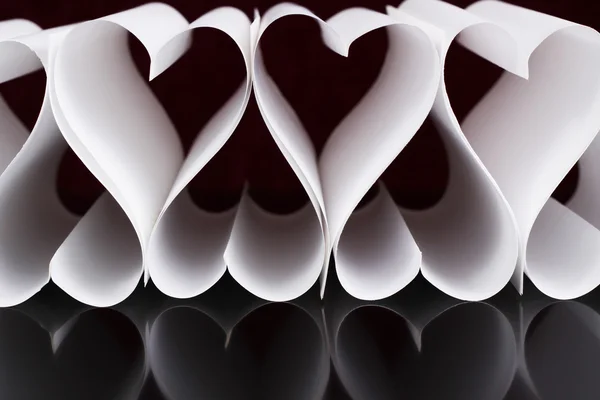Papírové srdce — Stock fotografie